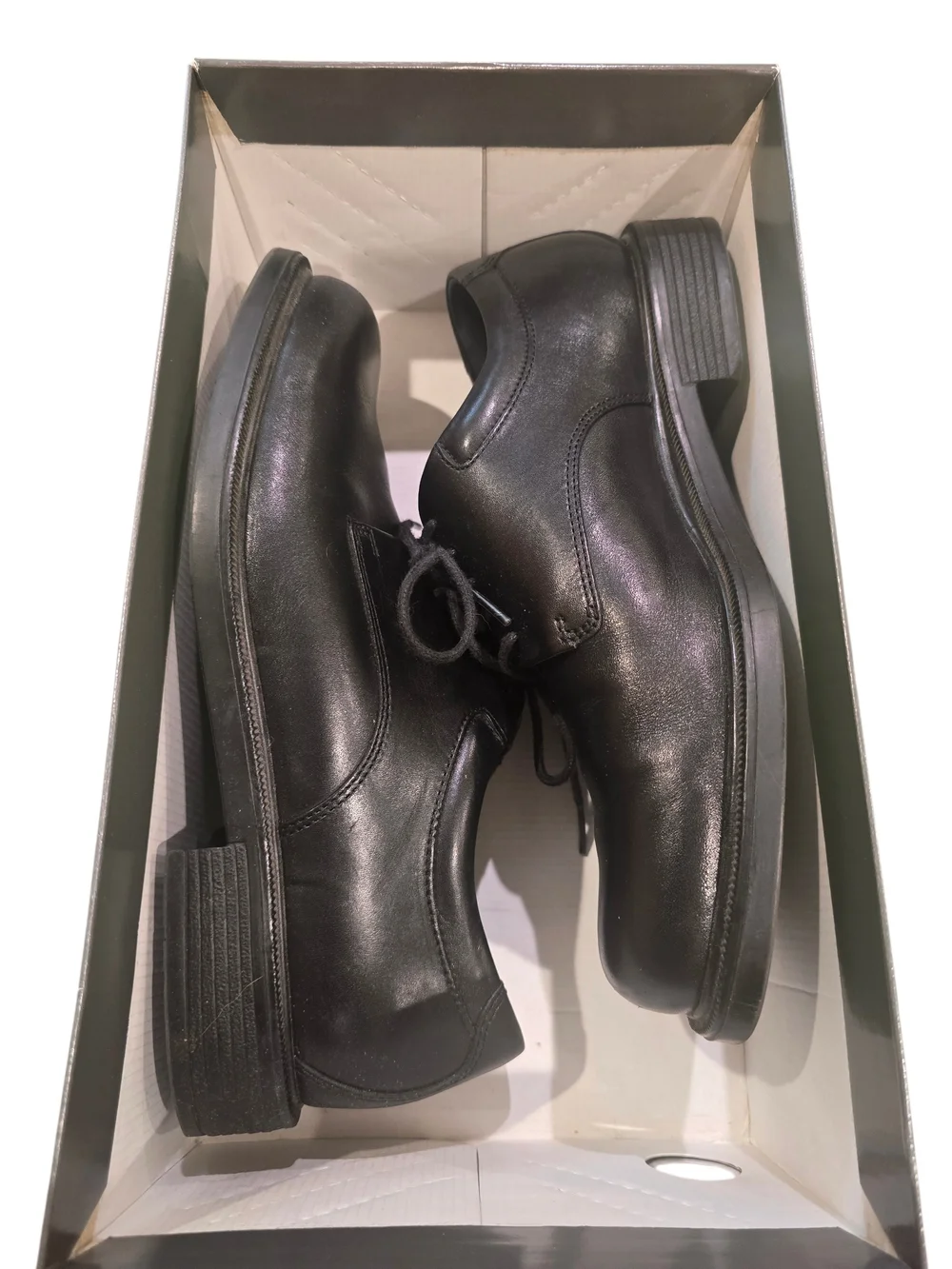 Rockport Men's Margin Oxford Black Leather Lace Up 8 1/2